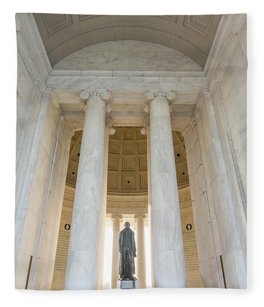 Usa Fleece Blanket featuring the photograph Jefferson by Framing Places