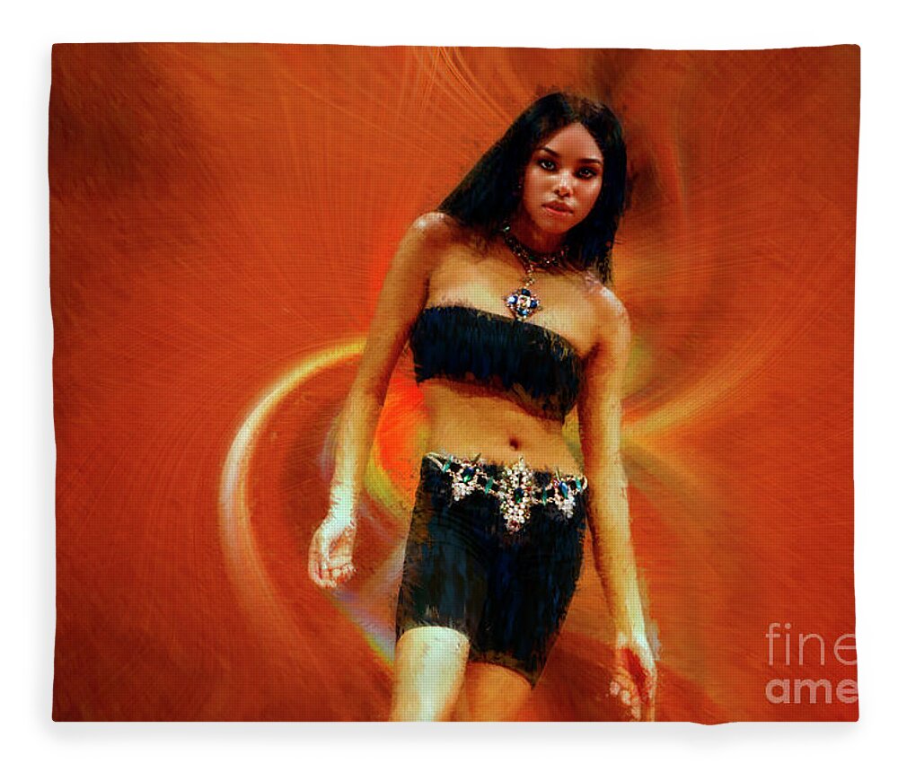  Fleece Blanket featuring the photograph Jeweled Up And Ready To Go by Blake Richards