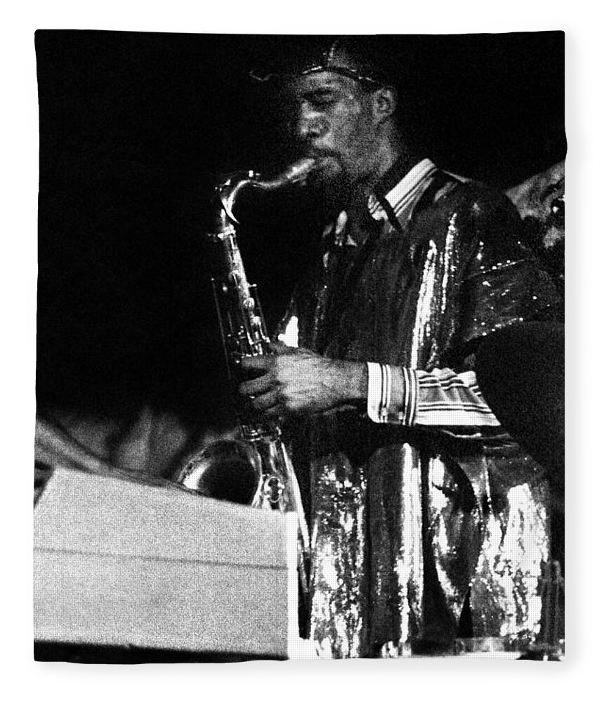 Sun Ra Arkestra At The Red Garter 1970 Nyc Fleece Blanket featuring the photograph John Gilmore by Lee Santa