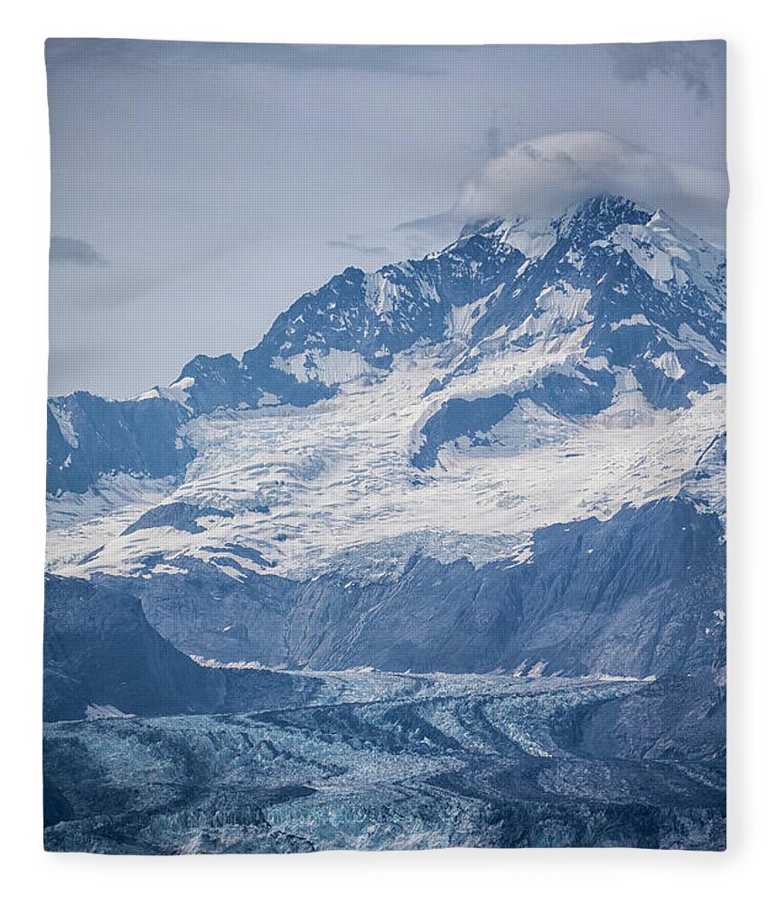 Johns Hopkins Fleece Blanket featuring the photograph Johns Hopkins Inlet by Timothy Johnson