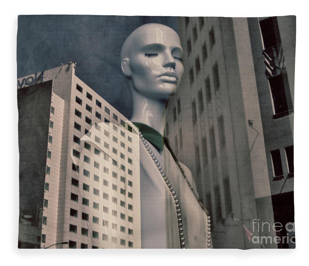 City Fleece Blanket featuring the photograph Journal of a Solitude by Daliana Pacuraru