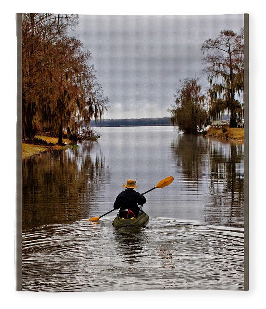 Kayak Fleece Blanket featuring the photograph Kayak by Farol Tomson