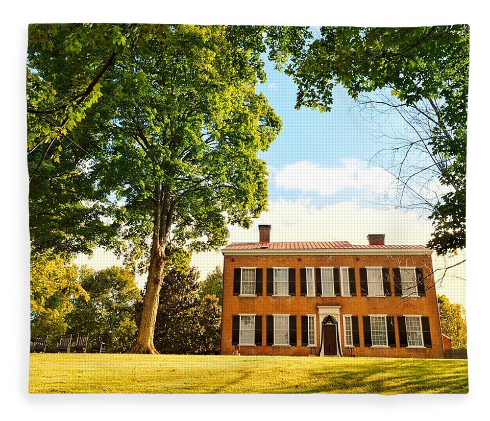 Kentucky Fleece Blanket featuring the photograph Kentucky Home by Joseph Caban