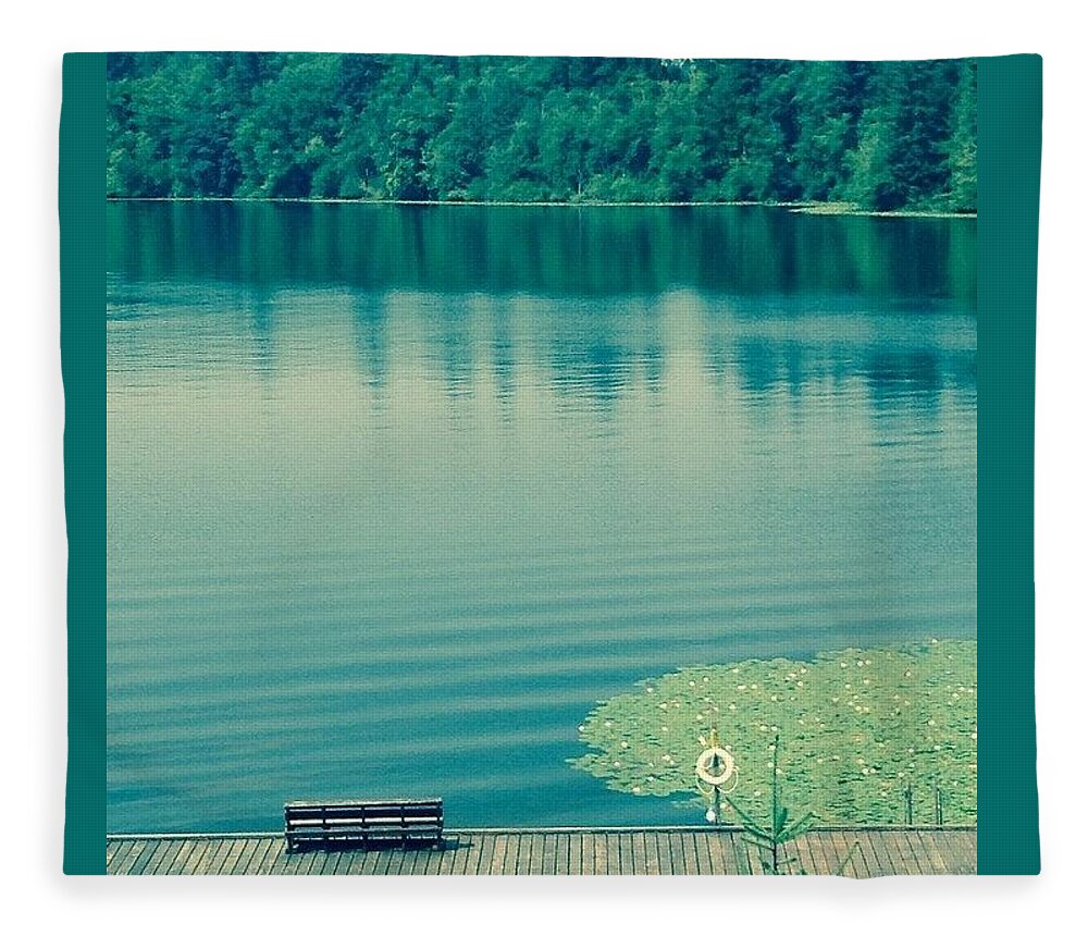 Lake Fleece Blanket featuring the photograph Lake by Andrew Redford