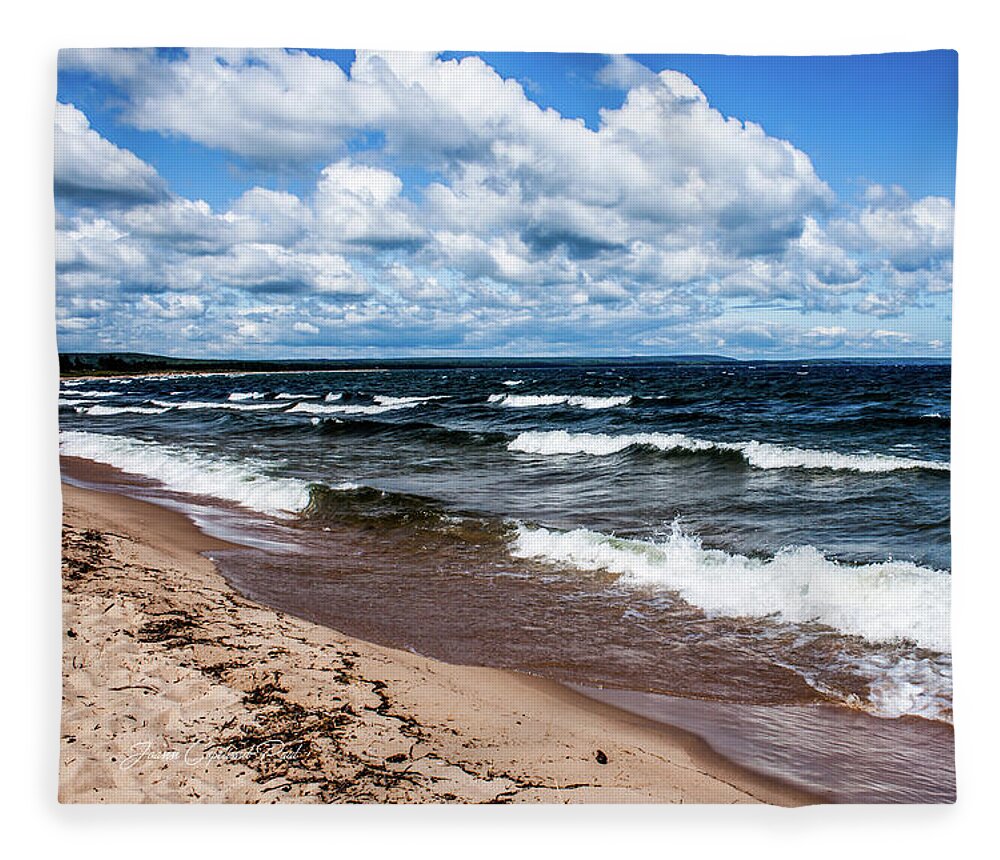 Lake Superior Fleece Blanket featuring the photograph Lake Superior by Joann Copeland-Paul