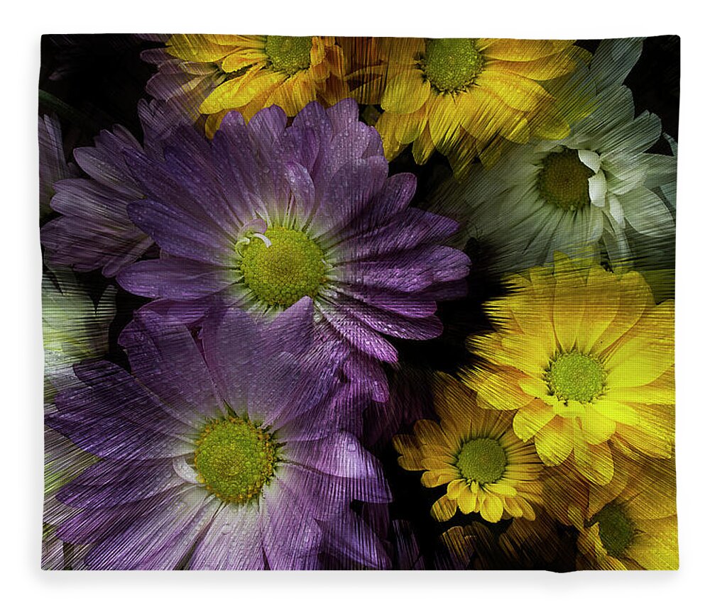 Daisies Fleece Blanket featuring the photograph Let's Work It Out by Mike Eingle