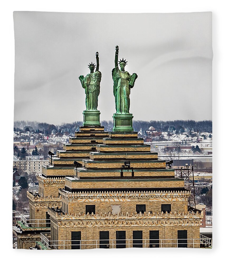  Fleece Blanket featuring the photograph Liberty by Dave Niedbala