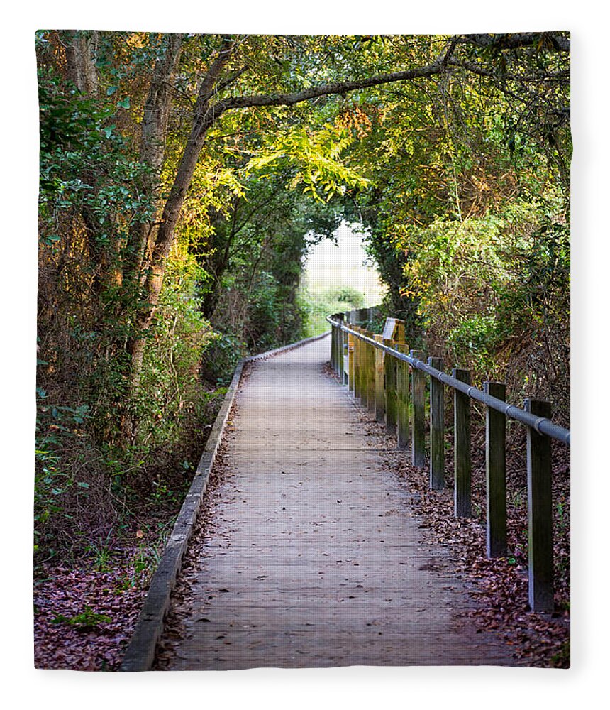 Path Fleece Blanket featuring the photograph Life Beyond The Path by Sharon McConnell