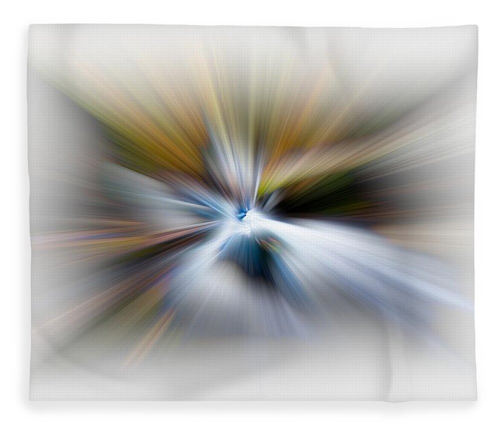 Abstract Fleece Blanket featuring the photograph Light Angels by Debra and Dave Vanderlaan