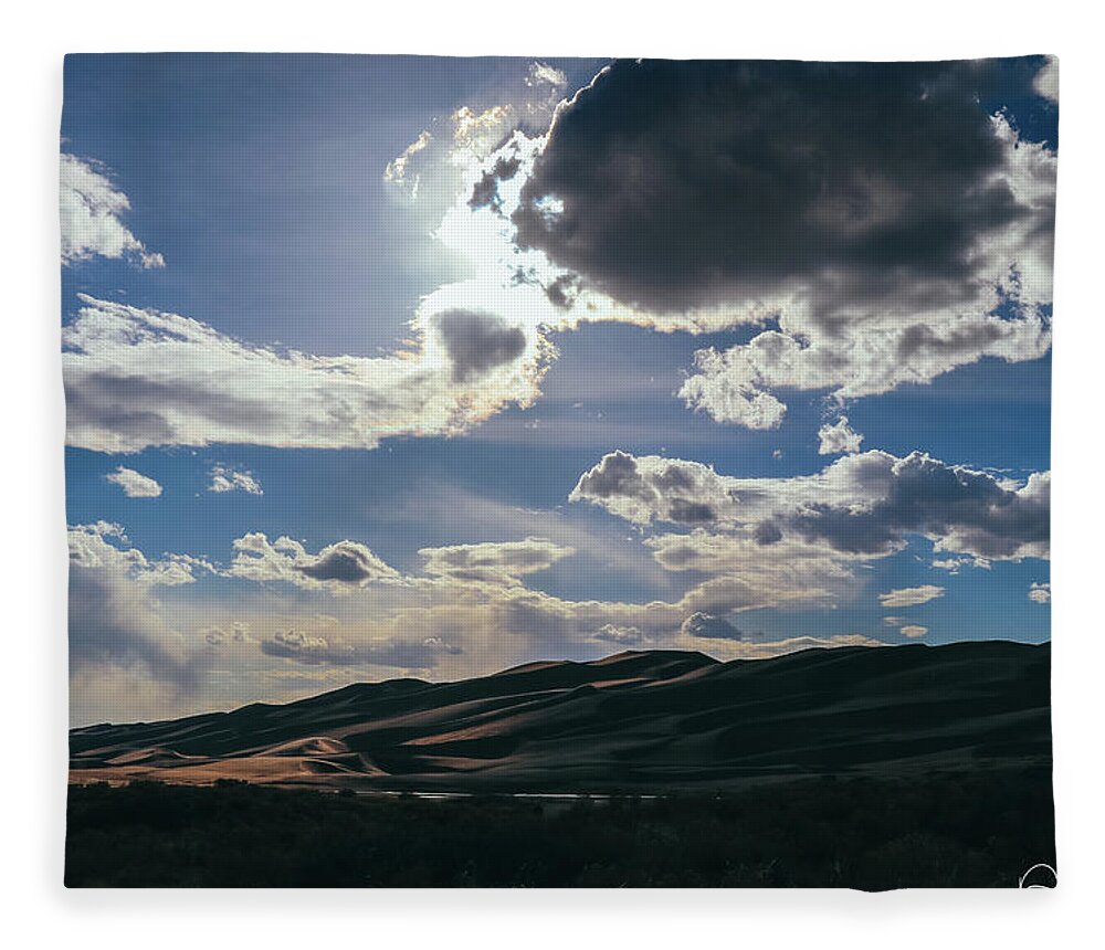 Canon 7d Mark Ii Fleece Blanket featuring the photograph Light in the Distance by Dennis Dempsie