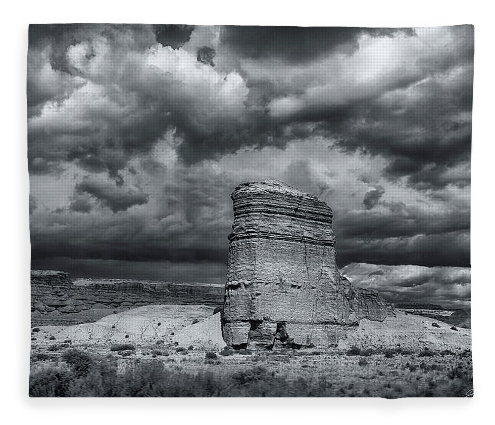 Rock Fleece Blanket featuring the photograph Light on the Rock by John A Rodriguez