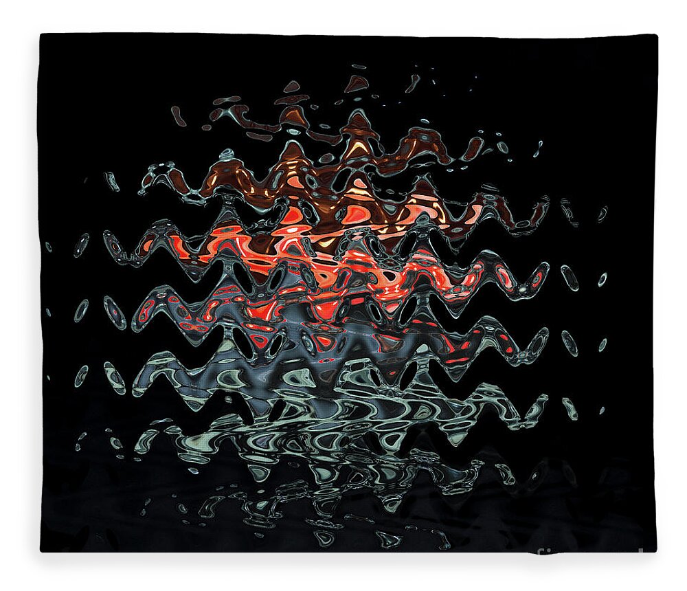 Light Fleece Blanket featuring the photograph Light waves by Agnes Caruso