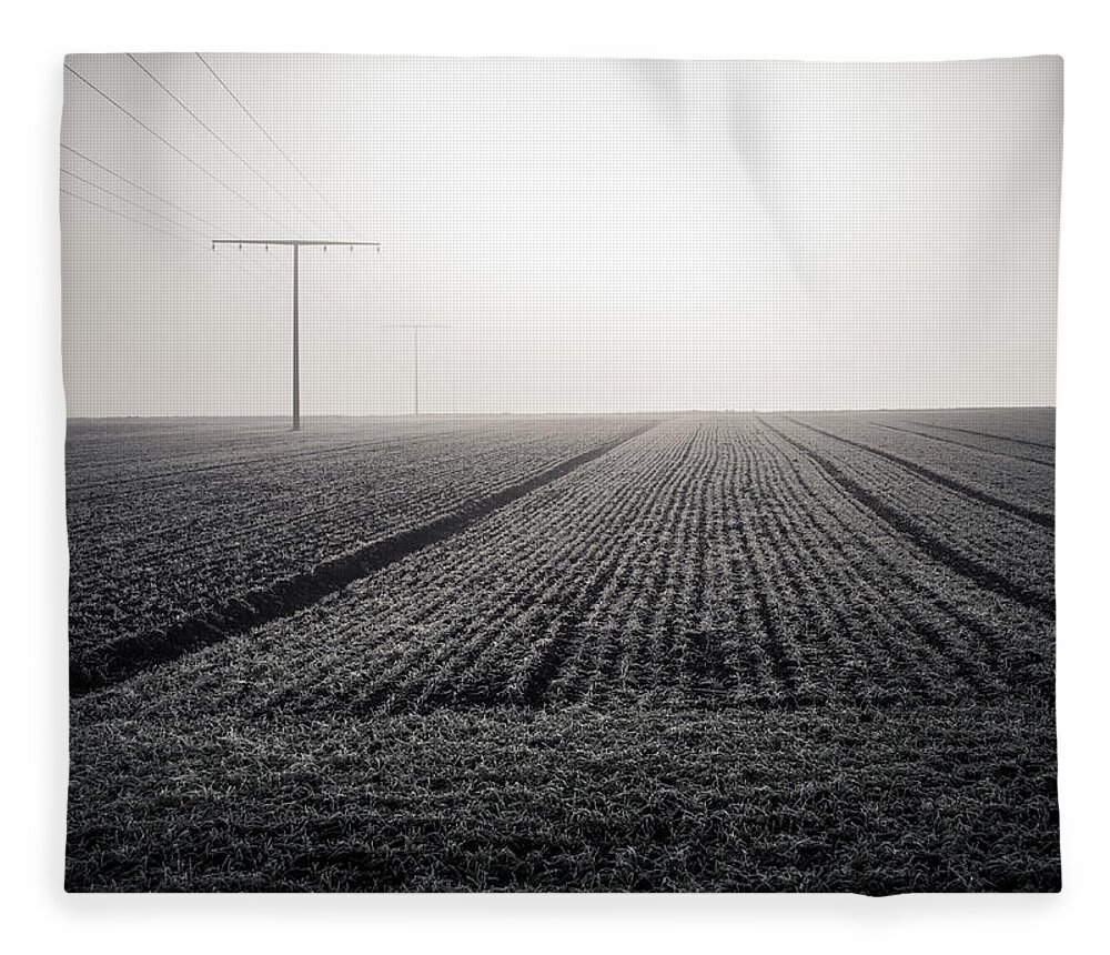 Miguel Fleece Blanket featuring the photograph Linear by Miguel Winterpacht