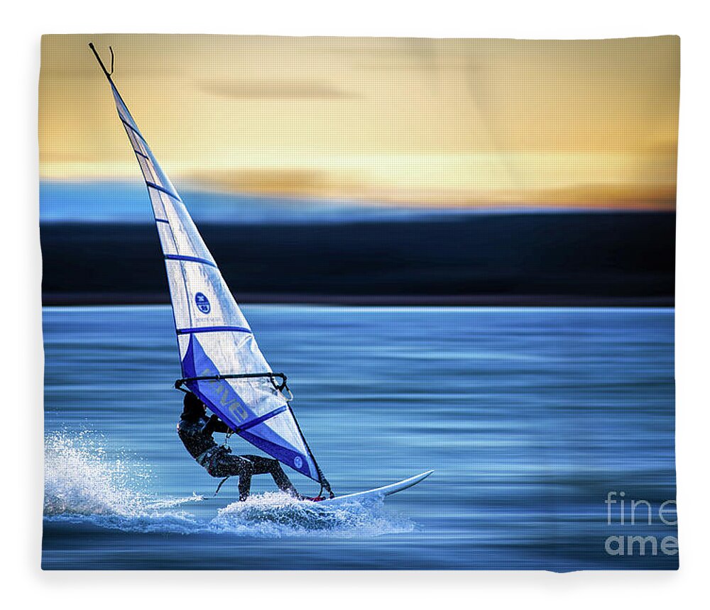 Ammersee Fleece Blanket featuring the photograph Looking Forward by Hannes Cmarits