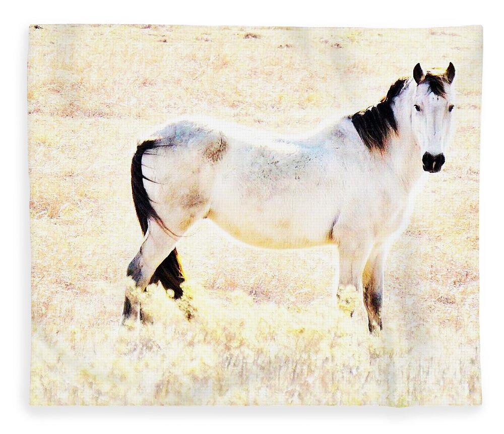 Horse Fleece Blanket featuring the photograph Looking Good by Merle Grenz