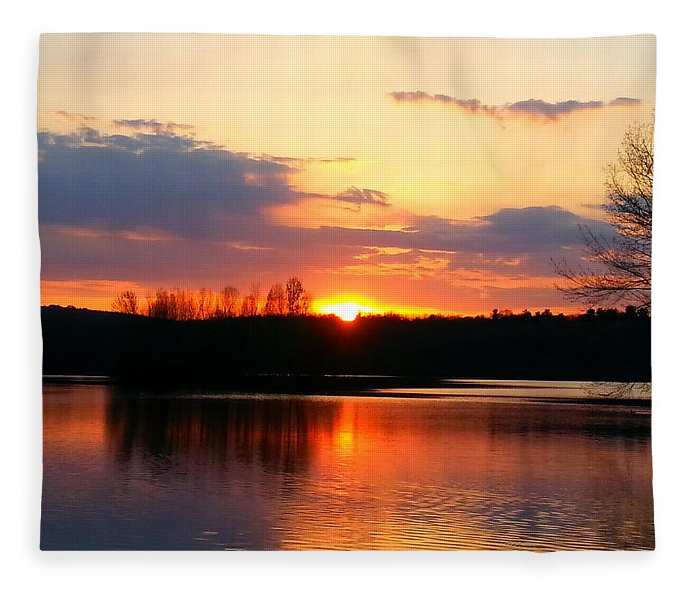 Sunset Fleece Blanket featuring the photograph Lullaby by Dani McEvoy