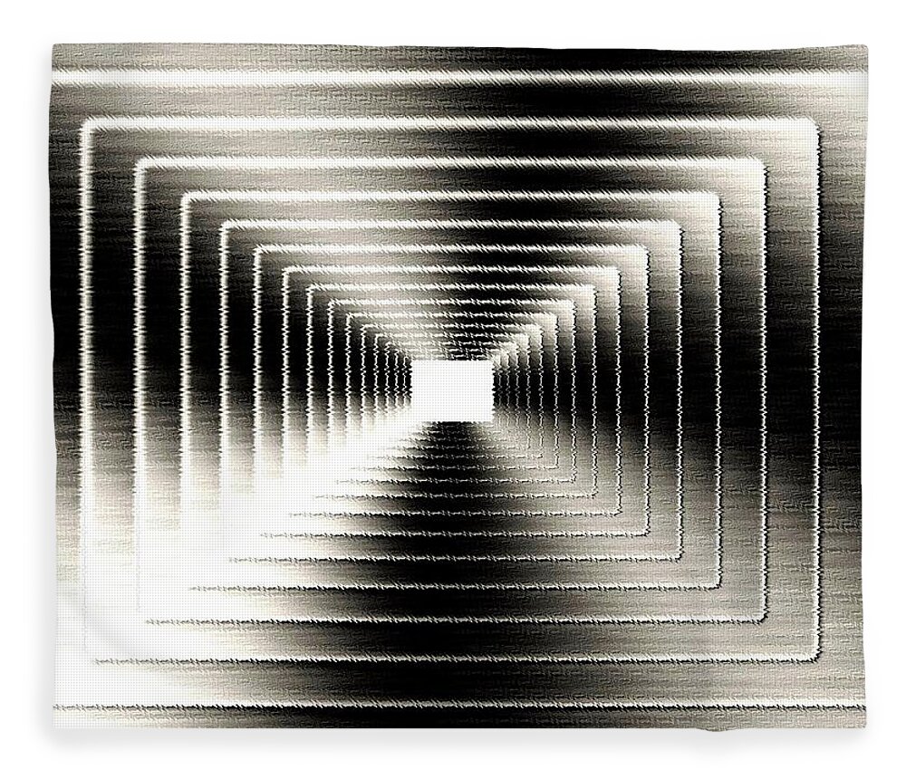 Abstract Fleece Blanket featuring the digital art Luminous Energy 3 by Will Borden