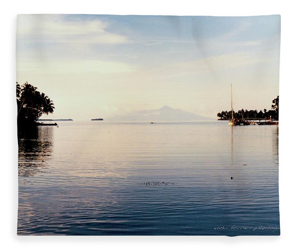 Vicki Ferrari Photography Fleece Blanket featuring the photograph Madang Papua New Guinea by Vicki Ferrari