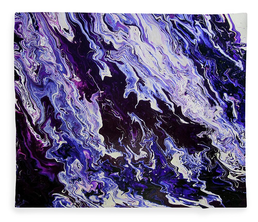 Fusionart Fleece Blanket featuring the painting Majesty by Ralph White