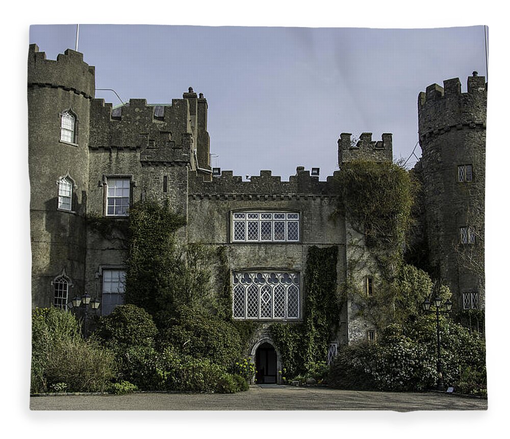 Original Fleece Blanket featuring the photograph Malahide Castle, Dublin, Ireland by WAZgriffin Digital