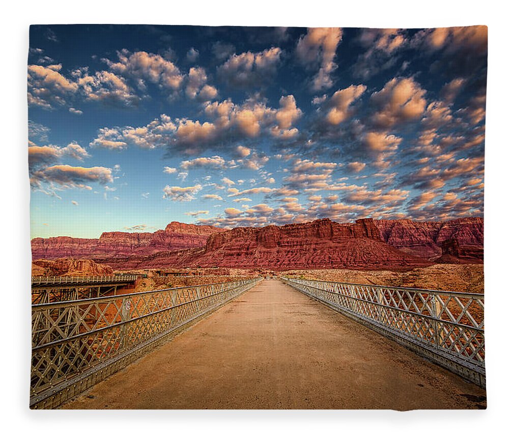 Arizona Fleece Blanket featuring the photograph Marble Steel by Neil Shapiro