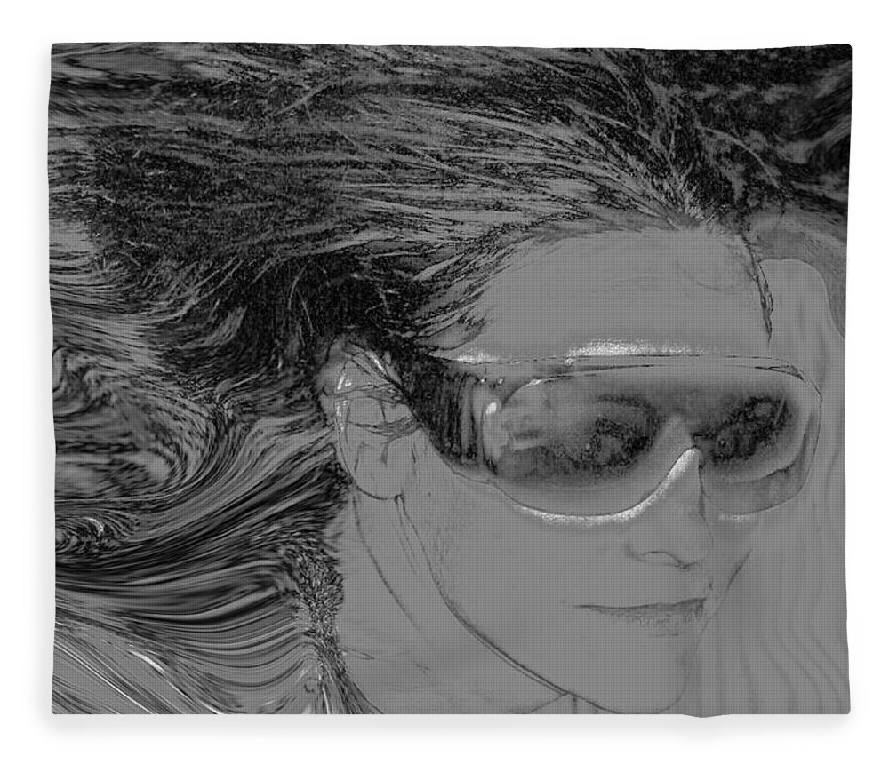 Me Fleece Blanket featuring the photograph Me by Linda Sannuti