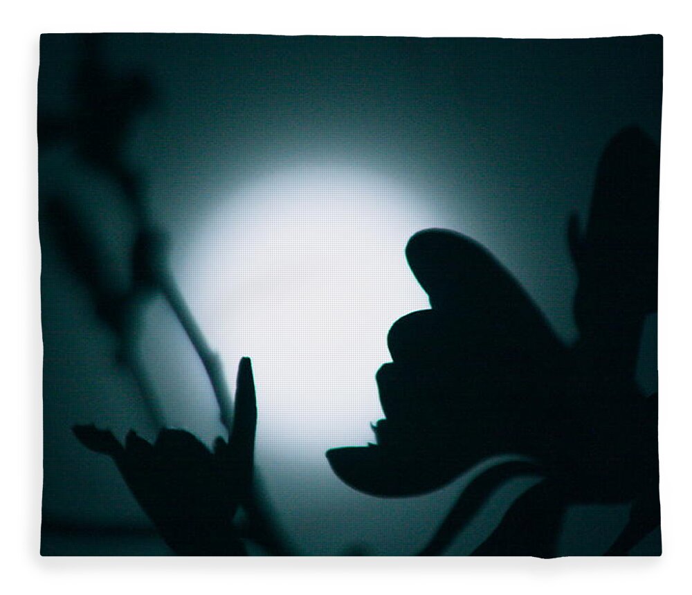 Art Prints Fleece Blanket featuring the photograph Midnight Magnolia by Nunweiler Photography