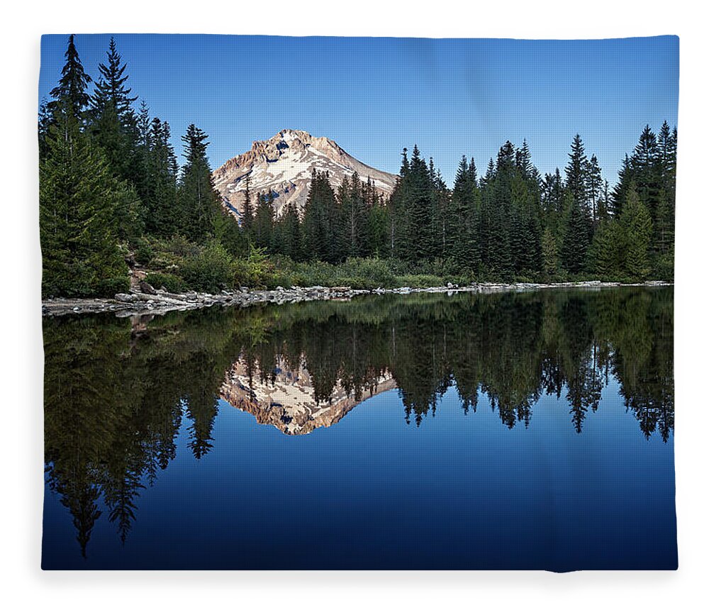 Mirror Lake Fleece Blanket featuring the photograph Mirror Lake by Ian Good