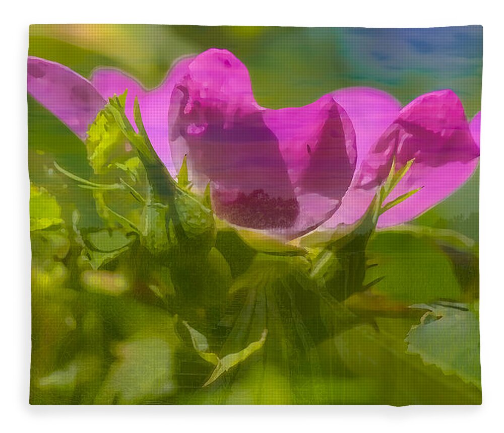Mix Fleece Blanket featuring the photograph mix by Leif Sohlman