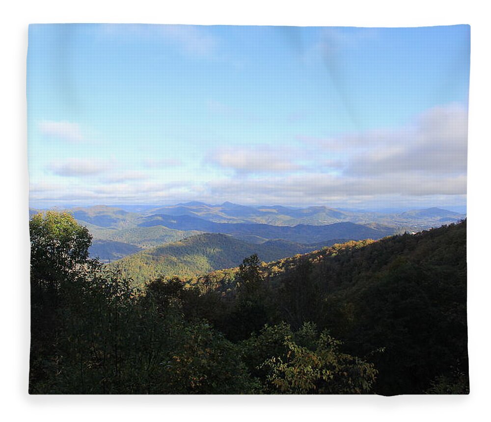 Mountains Fleece Blanket featuring the photograph Mountain Landscape 1 by Allen Nice-Webb