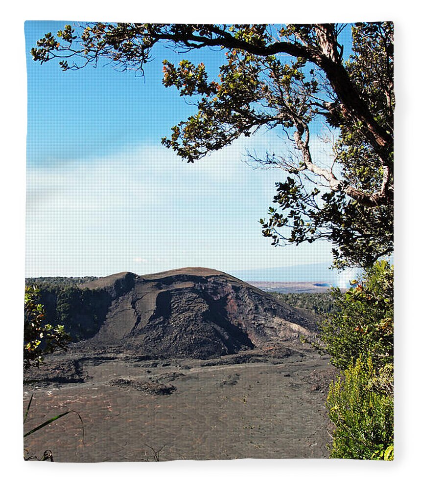 Mountain Of Lava Fleece Blanket featuring the photograph Mountain of Lava by Jennifer Robin