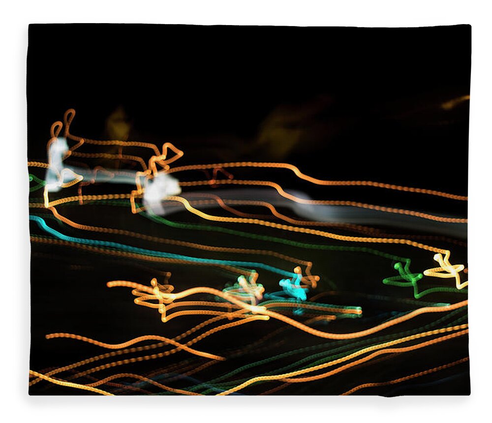 Abstract Fleece Blanket featuring the photograph Music by Greg and Chrystal Mimbs