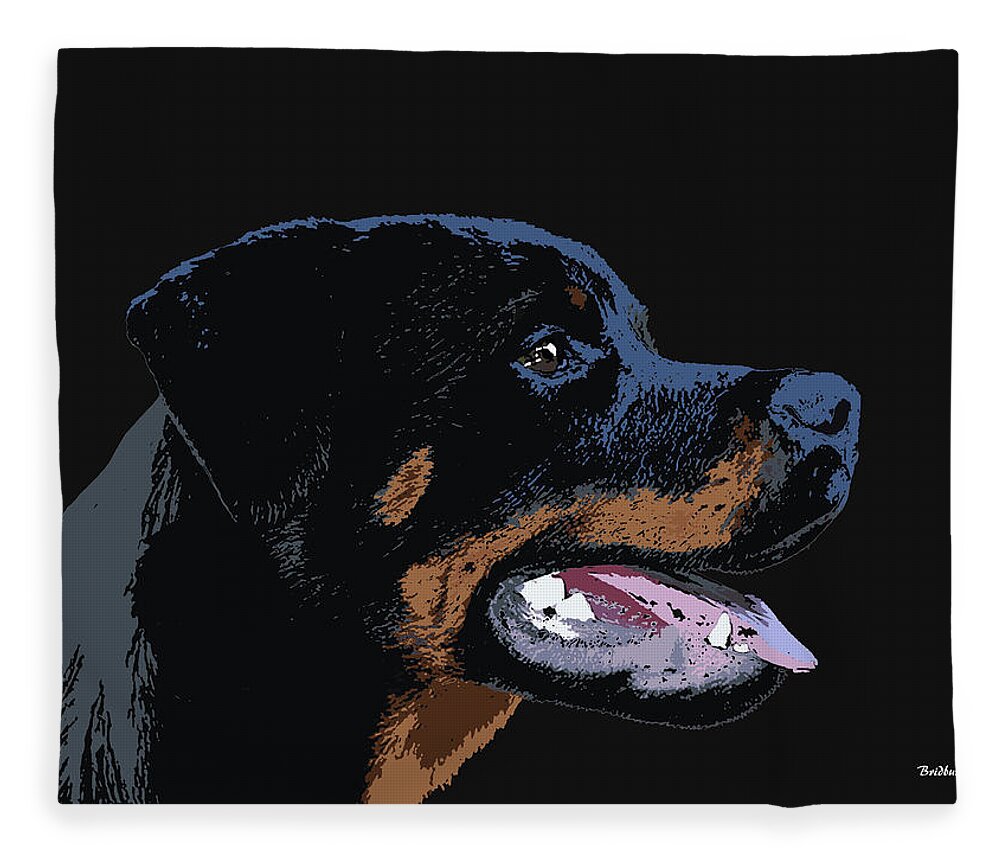 Canine Fleece Blanket featuring the digital art Music Notes 34 by David Bridburg