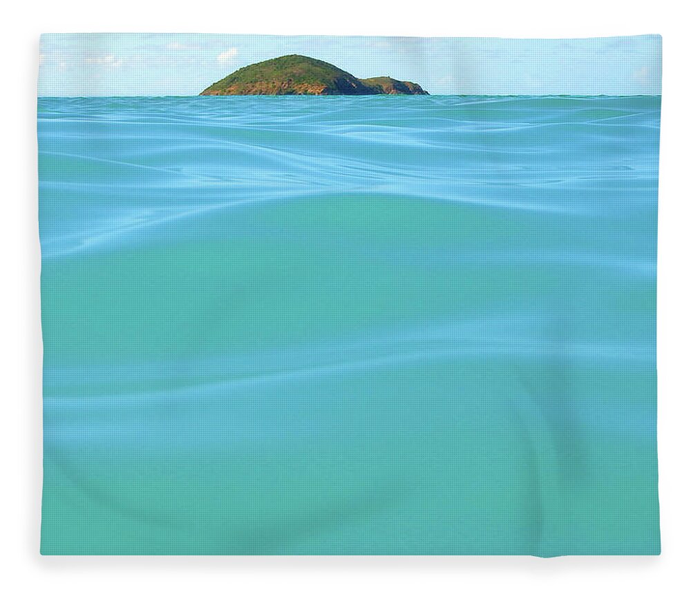 Blue Fleece Blanket featuring the photograph My Own Blue Heaven by Ted Keller