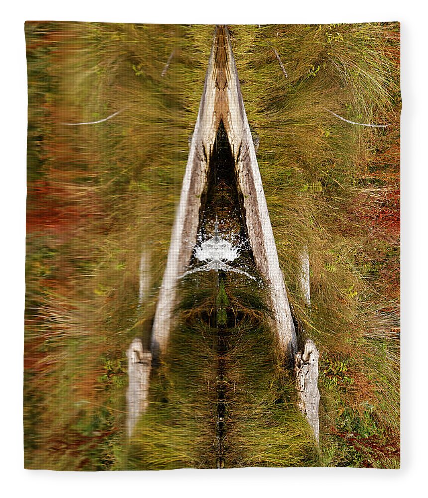 Nature Fleece Blanket featuring the photograph Natures Reflection by Sue Harper
