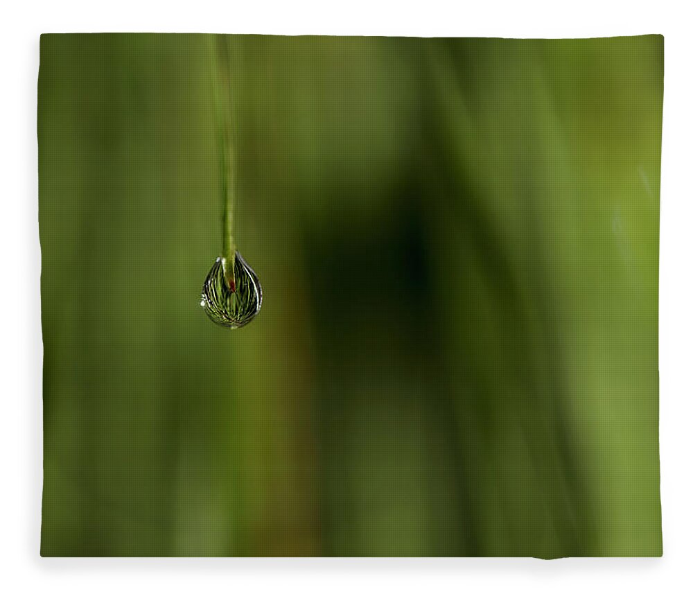 Water Drop Fleece Blanket featuring the photograph Never Let Go by Mike Eingle