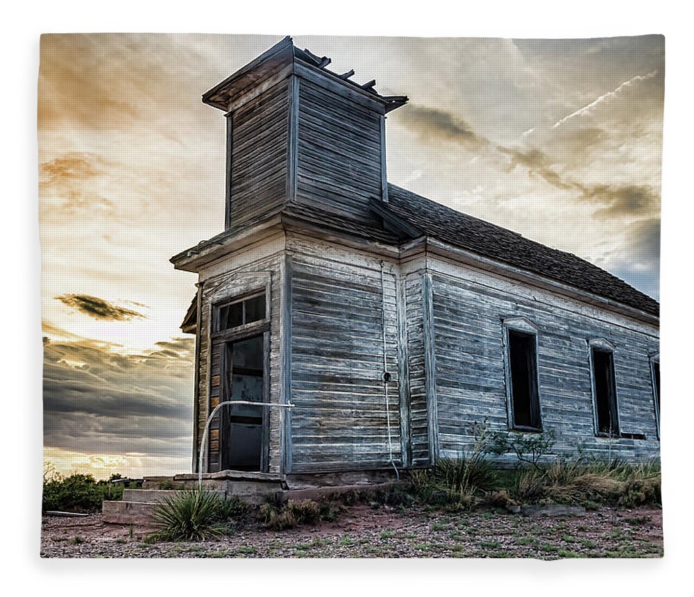 Church Fleece Blanket featuring the photograph New Mexico Church #3 by Adam Reinhart