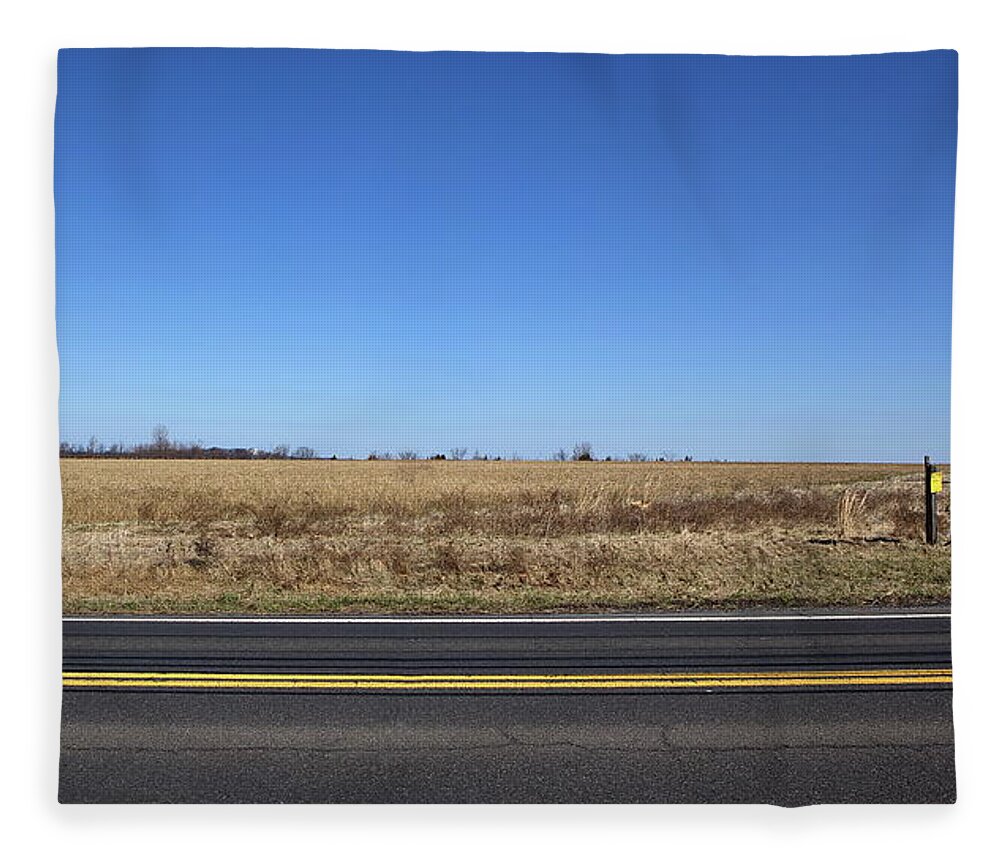No Left Turn Fleece Blanket featuring the photograph No Way by Leeon Photo