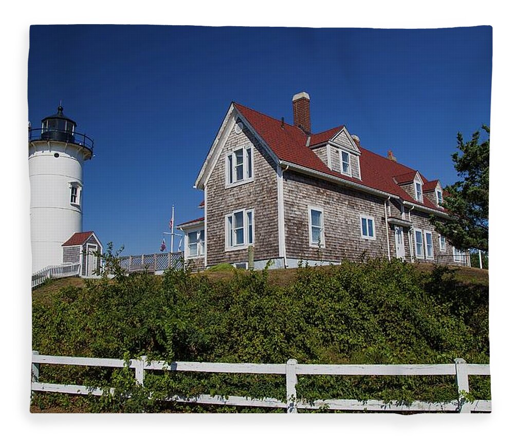 Travel Fleece Blanket featuring the photograph Nobska Point Lighthouse by Kevin Craft