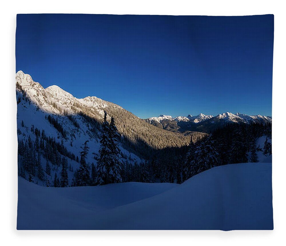 Baker Fleece Blanket featuring the photograph North Cascades National Park by Pelo Blanco Photo