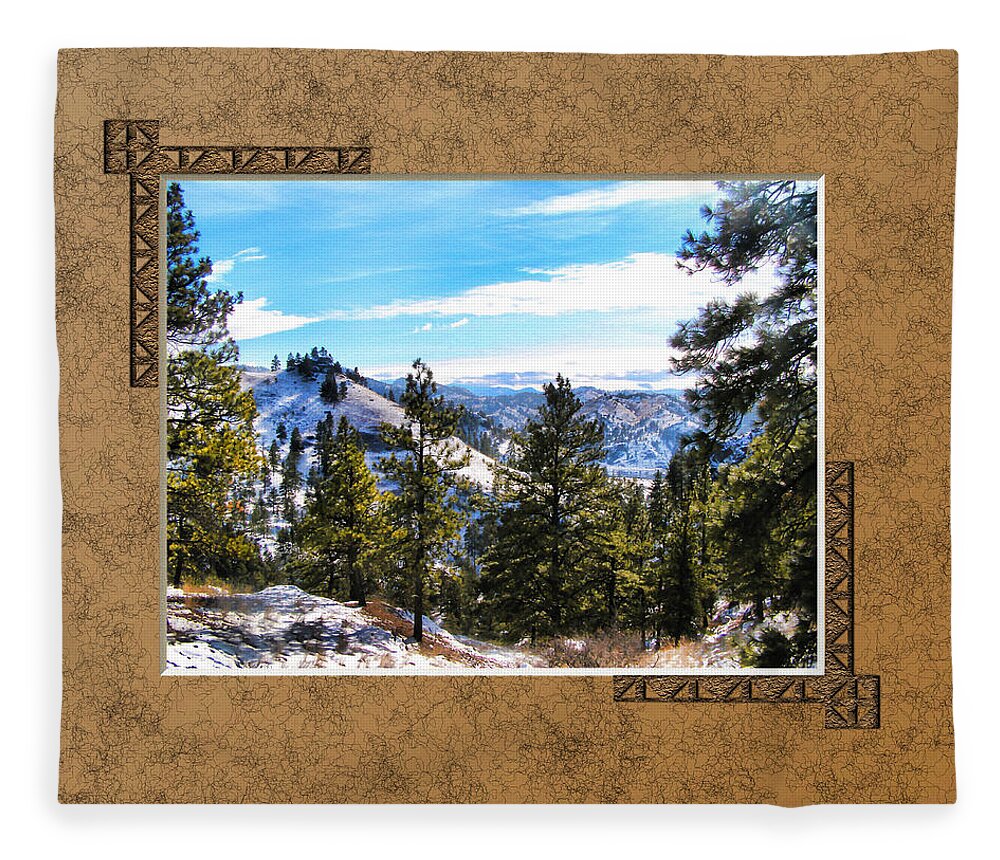 Mountains Fleece Blanket featuring the photograph North View by Susan Kinney