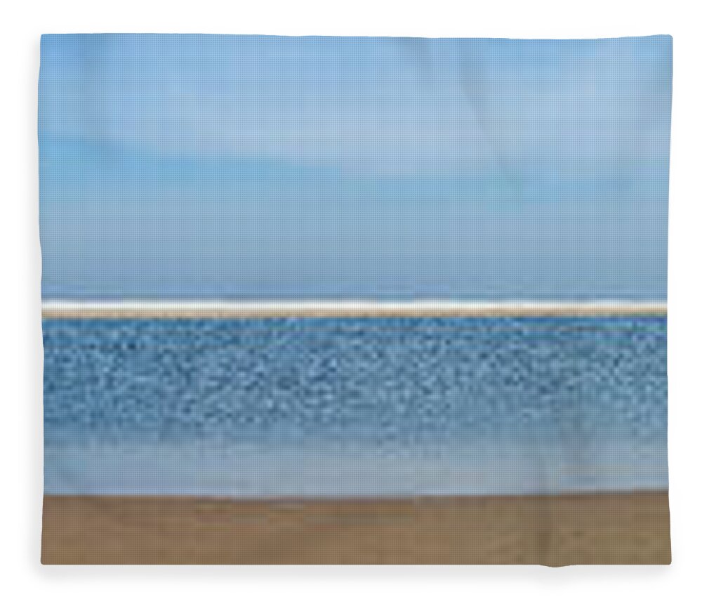 Panorama Fleece Blanket featuring the photograph Northsea Panorama by Casper Cammeraat