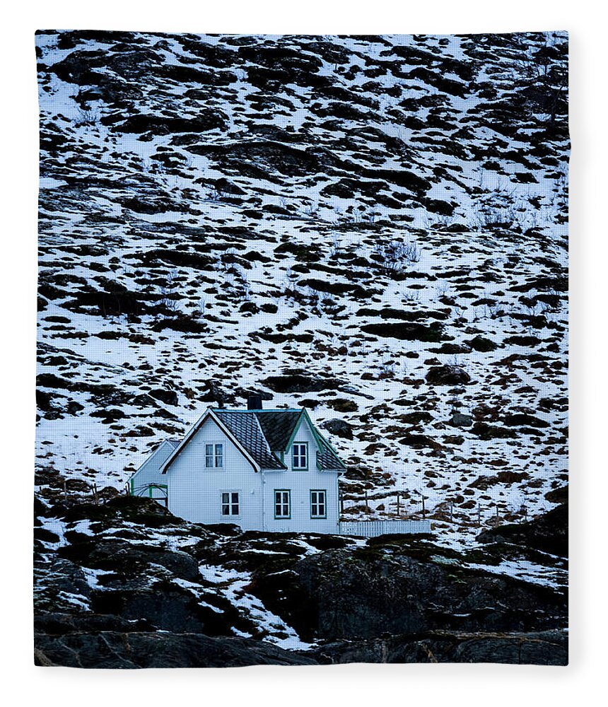 Norway Fleece Blanket featuring the photograph Norwegian Homes by Mark Llewellyn