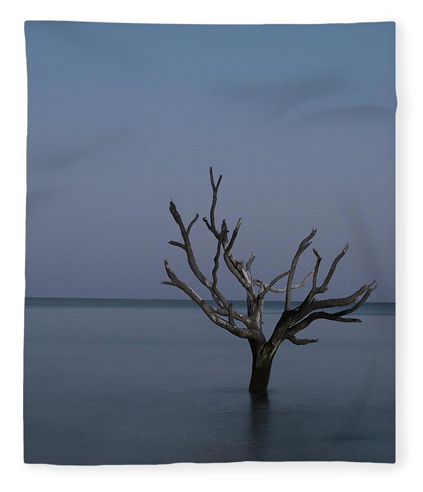 Landscape Fleece Blanket featuring the photograph Ocean Tree by Joe Shrader