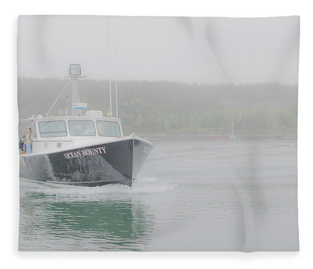 Maine Fleece Blanket featuring the photograph Ocean's Bounty by Holly Ross