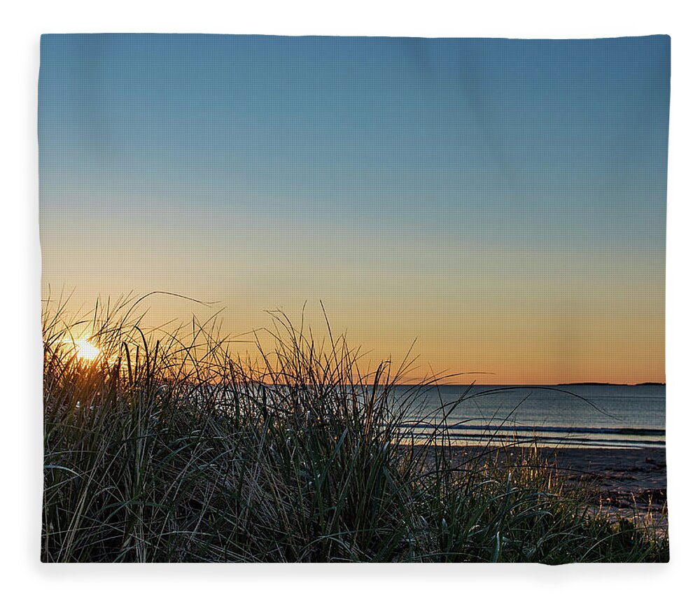 Sunrise Fleece Blanket featuring the photograph Old Orchard Sunrise by Holly Ross