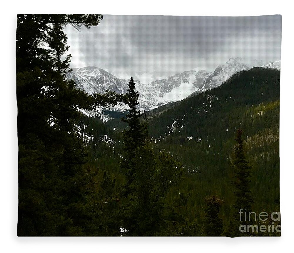 Mountain Fleece Blanket featuring the photograph On The Climb by Dennis Richardson