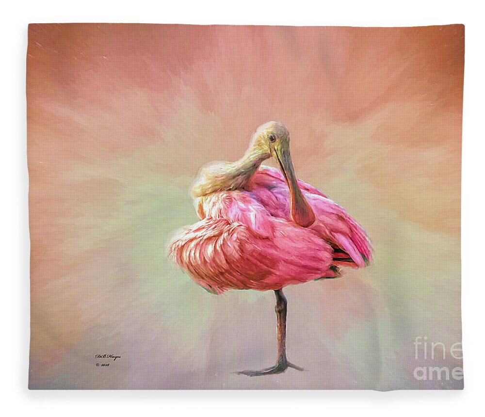 Florida Fleece Blanket featuring the mixed media A Mother Nature's Masterpiece III by DB Hayes