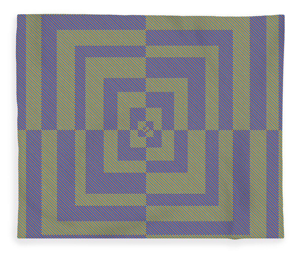 Digital Fleece Blanket featuring the digital art Optical Illusion Number Two by George Pedro