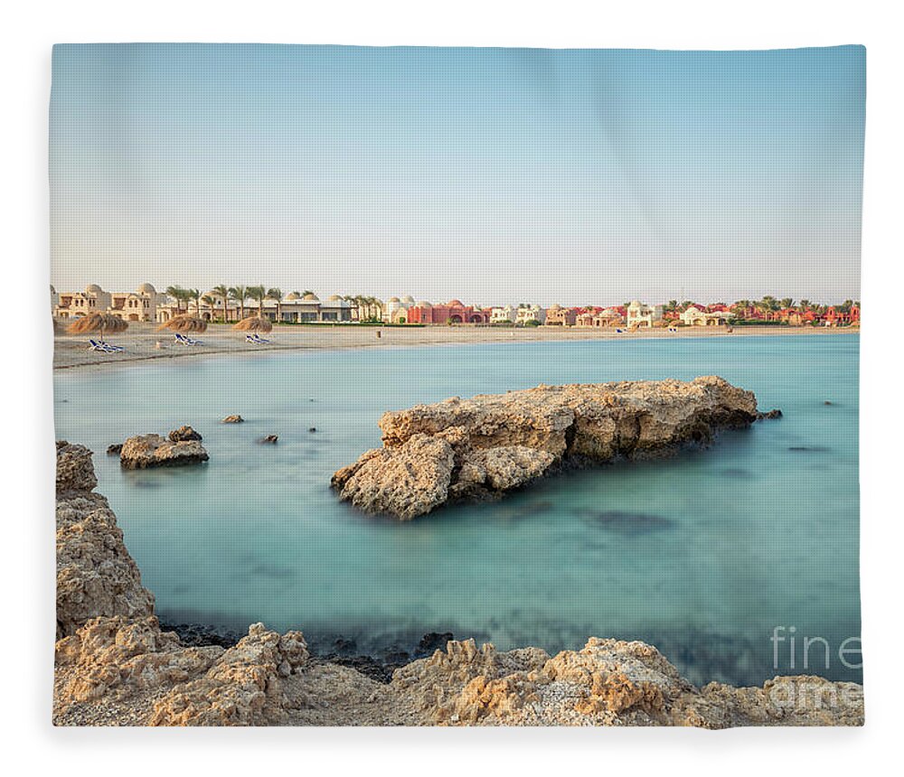Africa Fleece Blanket featuring the photograph Oriental coast by Hannes Cmarits